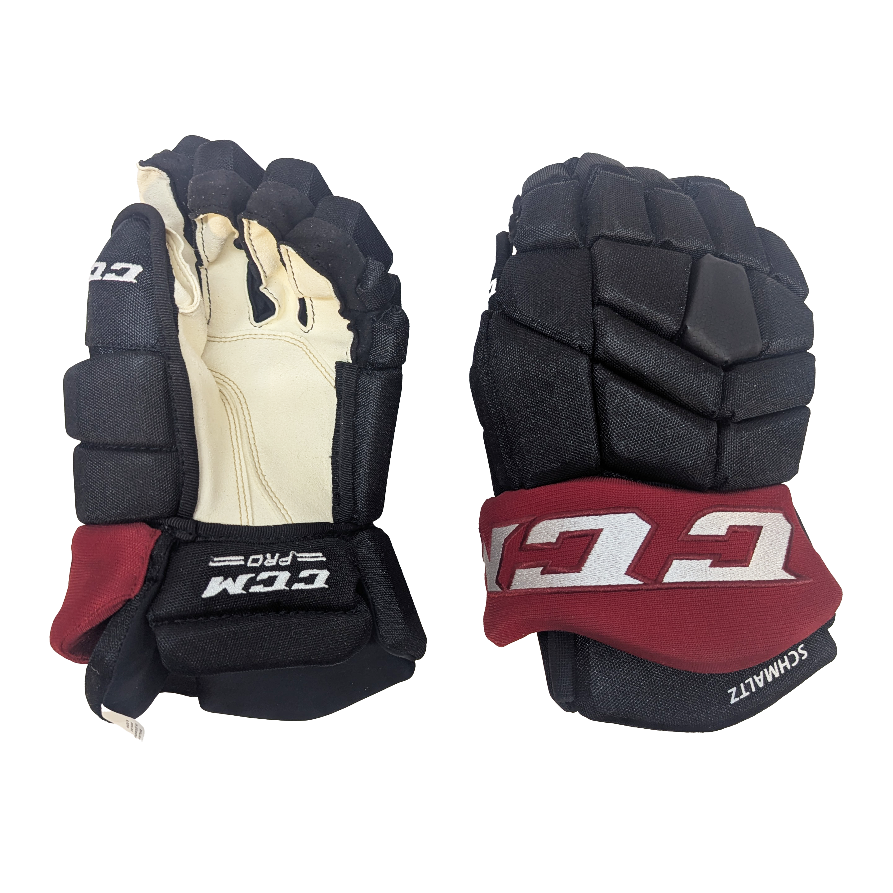 CCM HGTK - Gant NHL Pro Stock - Nick Schmaltz (Noir/Bourgogne)